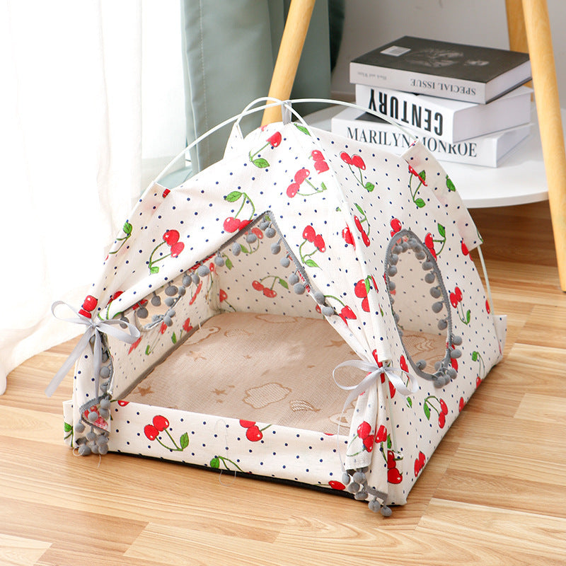 Portable Cat Tent & Enclosed Pet Bed – Waterproof Outdoor Pet House for Cats & Small Dogs (S–XL)
