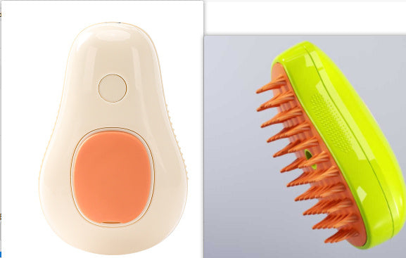3-in-1 Steam Pet Grooming Brush – Hair Removal, Massage & Deshedding Comb for Cats & Dogs