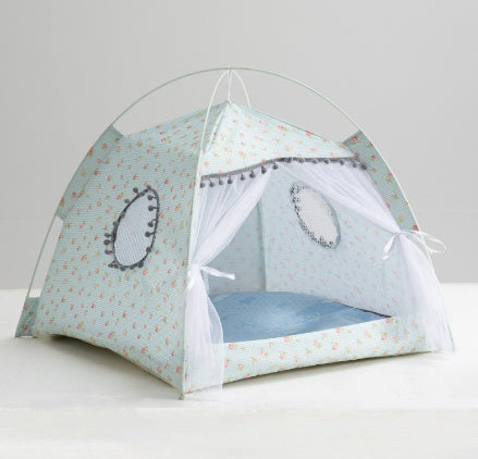 Portable Cat Tent & Enclosed Pet Bed – Waterproof Outdoor Pet House for Cats & Small Dogs (S–XL)