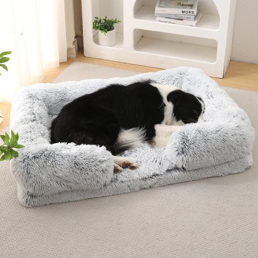 Plush Round Dog & Cat Bed – Ultra-Soft Winter Pet Nest for Deep Sleep,