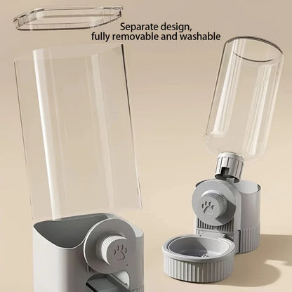 Automatic Hanging Pet Feeder & Water Dispenser Set – Cage-Mounted Food Bowl for Cats, Small Dogs & Rabbits