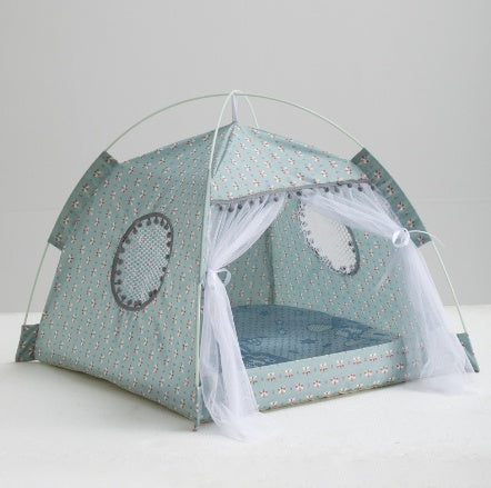 Portable Cat Tent & Enclosed Pet Bed – Waterproof Outdoor Pet House for Cats & Small Dogs (S–XL)