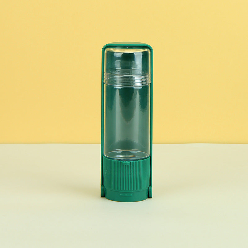 2-in-1 Portable Dog Water Bottle with Food Storage – Leak-Proof Outdoor Pet Dispenser (270ml Water + 80ml Food)